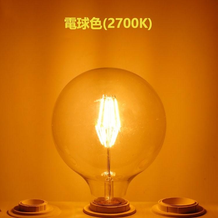 NISSIN LUX LEDフィラメントボール型電球 調光対応 LEDエジソン