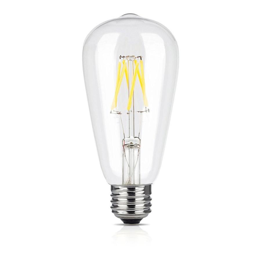 LEDフィラメント電球 エジソン電球 LED電球 60W相当 E26 クリアタイプ 全方向型 LED透明電球 ledクリア電球 電球色 昼光色 10個セット｜nissin-lux｜05