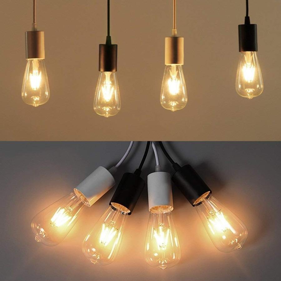 NISSIN LUX LEDフィラメント電球 調光対応 エジソン電球 LED電球 60W