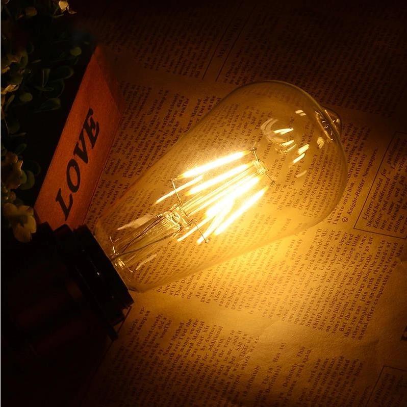 NISSIN LUX LEDフィラメント電球 調光対応 エジソン電球 LED電球