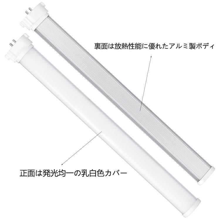 LEDコンパクト形蛍光灯 fpl55ex-n形 FPL55W形 FHP45W形 FPL45W形 代替用LED蛍光灯 消費電力18W 昼光色 昼白色 電球色 直結配線工事必要 10本セットの画像