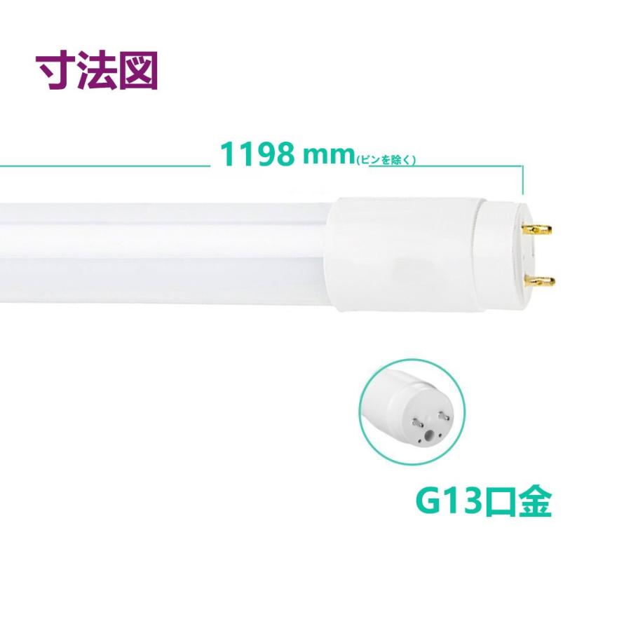 LED蛍光灯 40w形 広角300度 昼光色 昼白色 電球色 led直管蛍光灯T8 120cm G13口金 40W形相当 FL40S 直管LEDランプ　 色選択