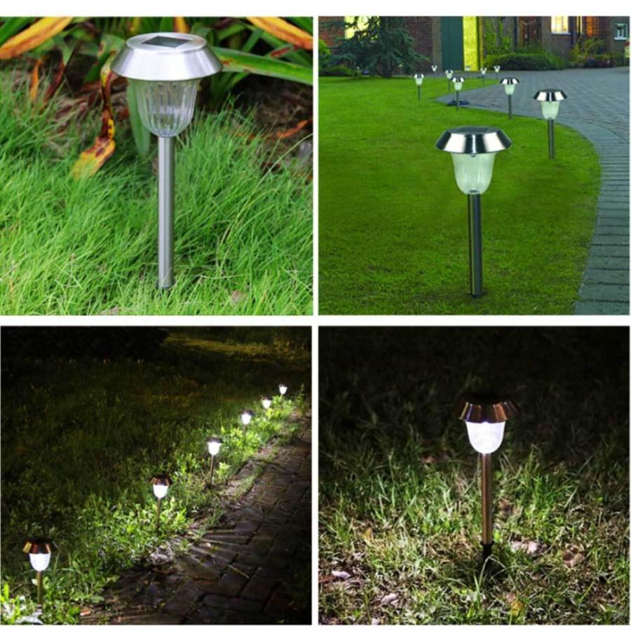 NISSIN LUX ソーラーライト 埋め込み式 屋外 ガーデン 庭 太陽光発電