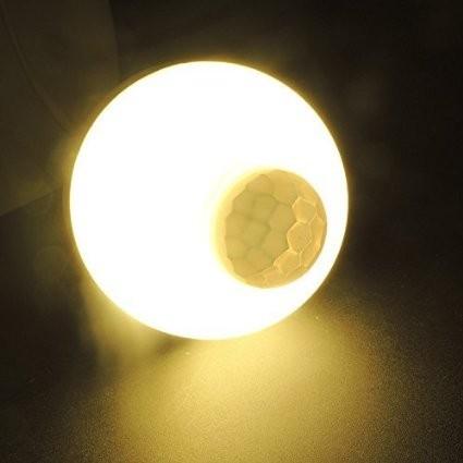 LED電球 人感センサー付 E26口金 7W 50W相当 自動点灯消灯 節電対策 電球色 昼光色 2個セット｜nissin-lux｜03