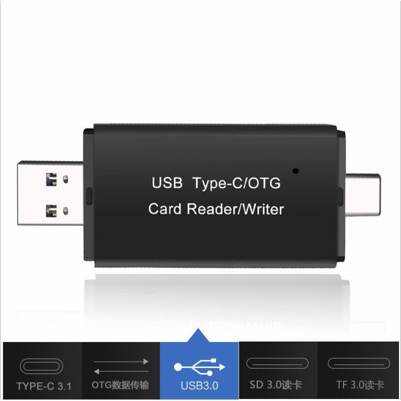 カードリーダー USB3.0マルチカードリーダー SDカード /マイクロSD 両