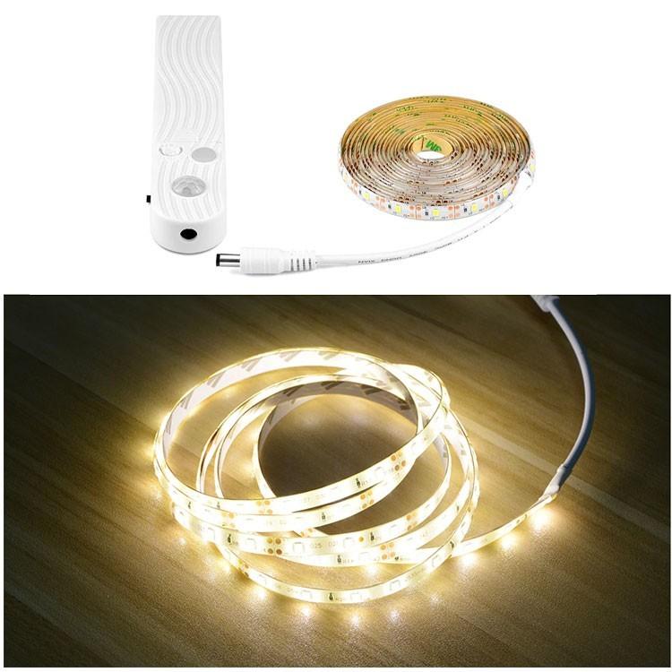 【1m電球色】LEDテープライト 人感センサー 電池式 電池 USB 両対応 1m電球色】ledテープライト 人感センサー 電池式 電池 USB 両