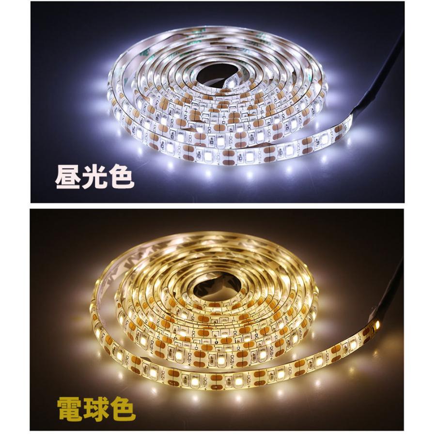 LED テープライト 人感センサー付き 1m USB式 SMD3258 5V LEDテープ 階段 間接照明 棚下照明 フロアライト 足元灯 調光対応 | NISSIN LUX | 07