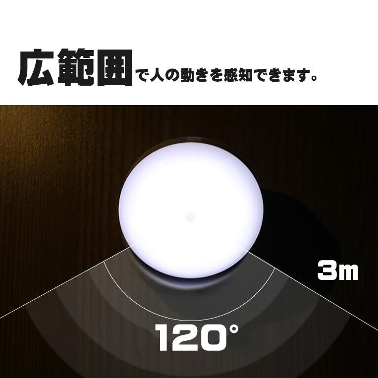 LEDセンサーライト 人感センサーライト ledライト 充電式 360度回転