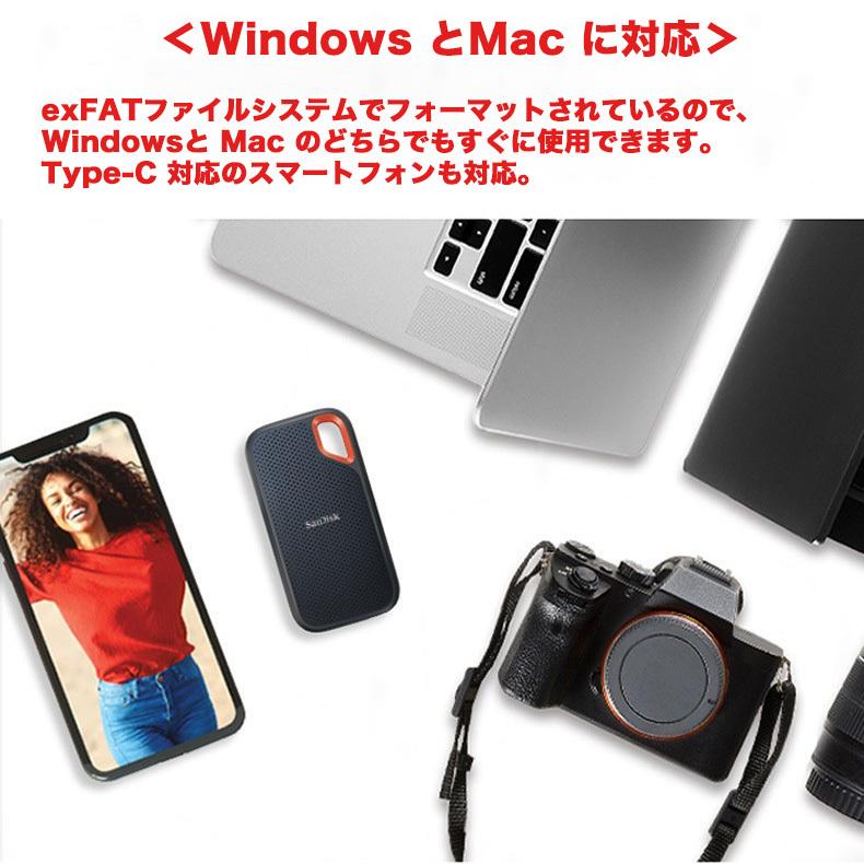 SanDisk SSD 外付け 2TB USB 3.2 Gen 2x2 最大2000MB/秒