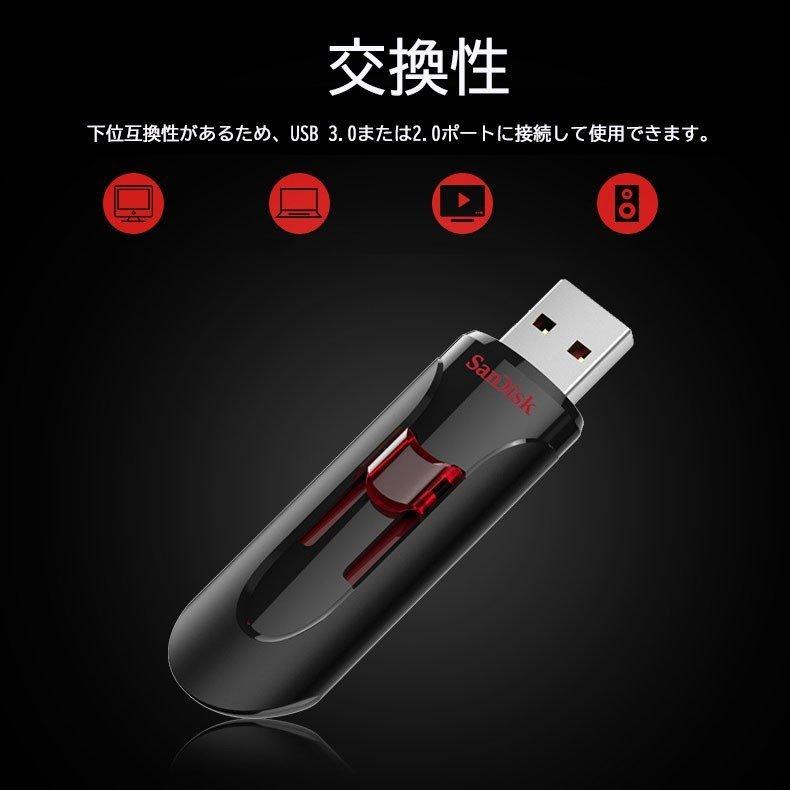 SanDisk USBメモリー 128GB USB3.0対応 超高速 スライド方式 USBフラッシュメモリ128gb SDCZ600-128G 最安値に挑戦｜nissin-lux｜04