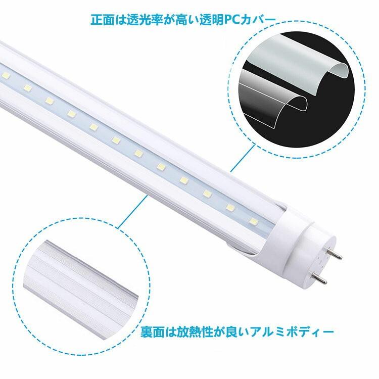 NISSIN LUX LED蛍光灯 口透明カバー 20w形 昼光色 電球色 led直