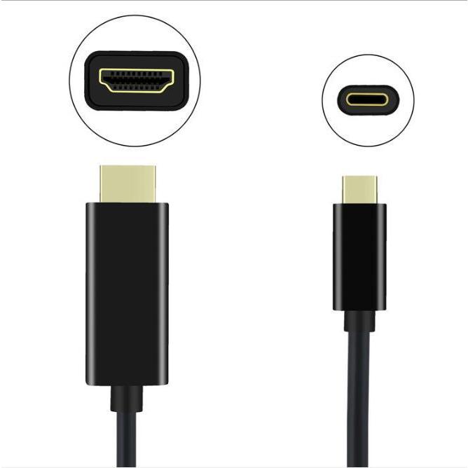 USB Type-C to HDMI 変換ケーブル 1.8m ブラック｜nissin-lux｜02
