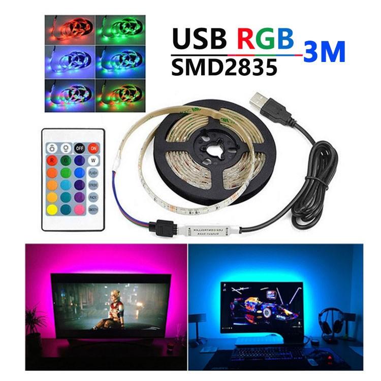NISSIN LUX LED テープライト USB対応 3m SMD3528 5V LEDテープ RGB
