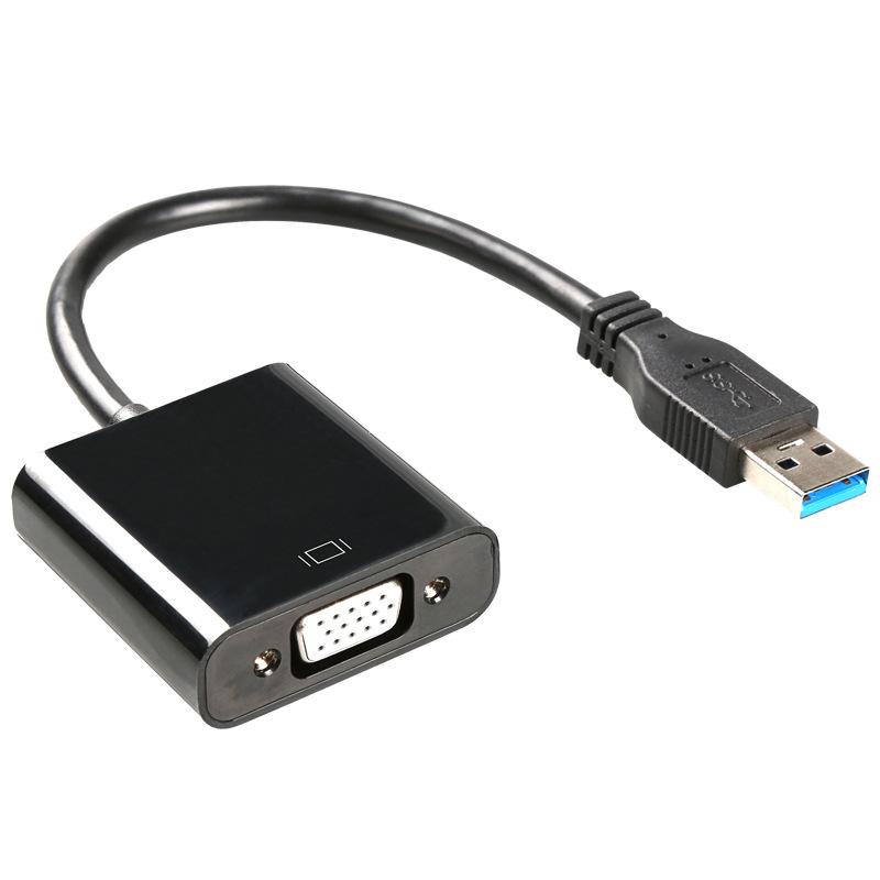 USB to VGA 変換 アダプタ DSub 15ピン RGB コネクタ 電源不要
