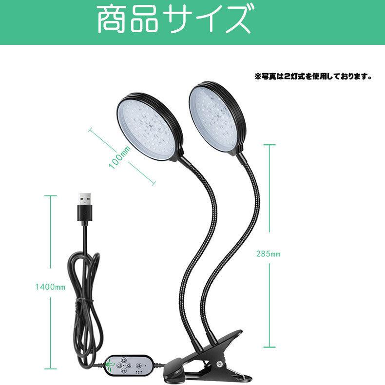 NISSIN LUX 植物育成ライト LED 植物ライト 円盤2灯式 室内栽培