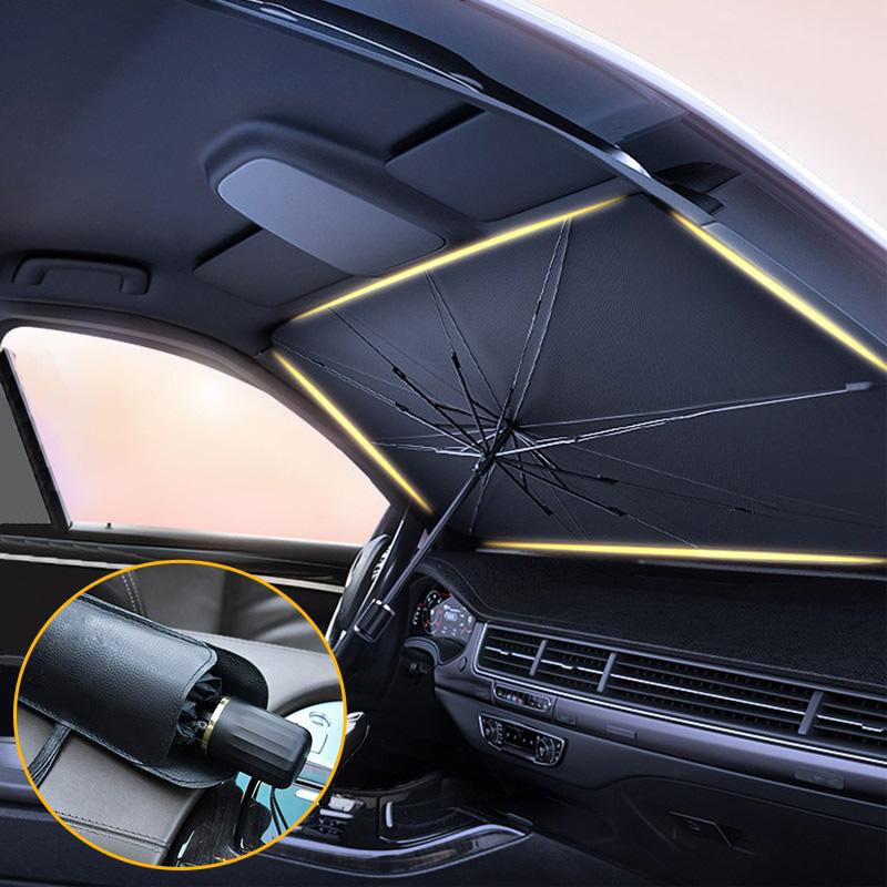 サンシェード 車 フロント 車用サンシェード 折り畳み傘型 車