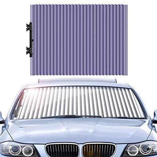 サンシェード 車用サンシェード 遮光カーテン 自動伸縮折畳 吸盤式 UV