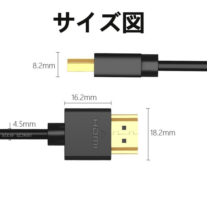 HDMIケーブル 5m Ver.2.0b フルハイビジョン HDMI ケーブル 4K 8K 3D 対応 5m 500cm  HDMI｜nissin-shop｜04