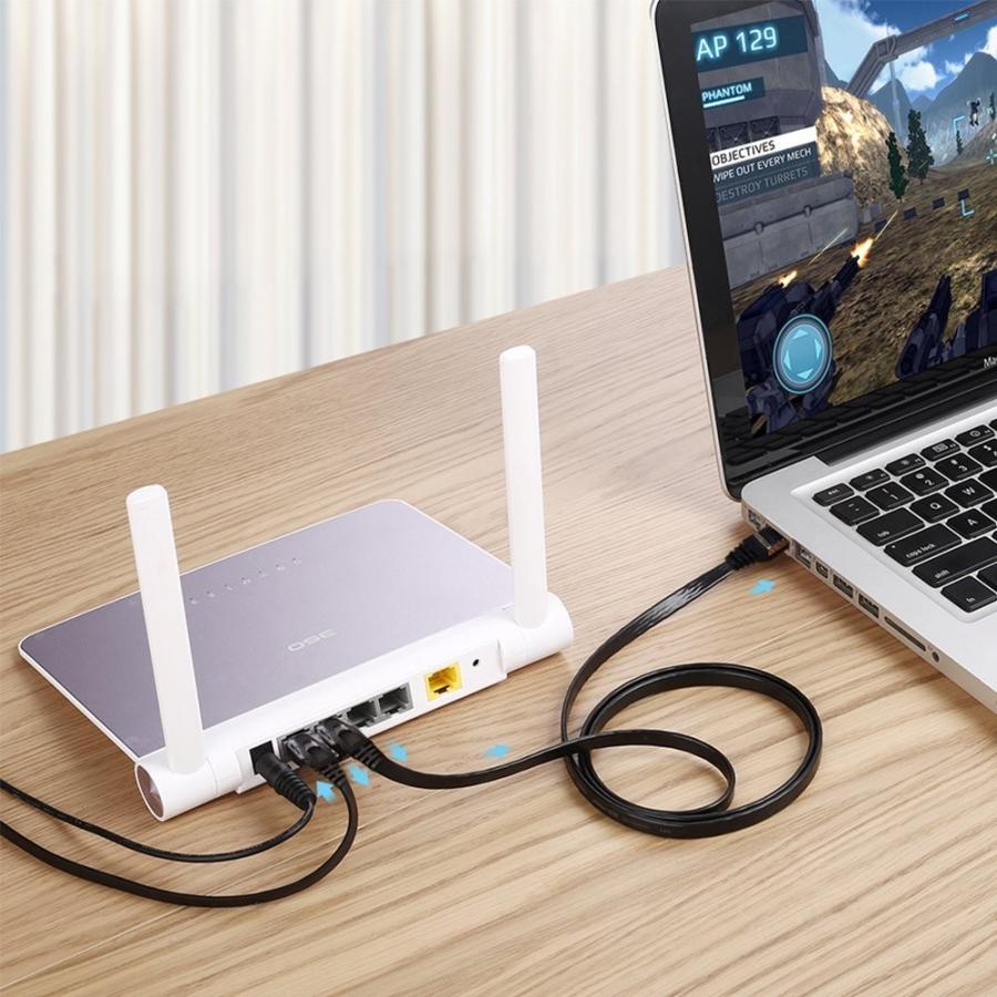 新品未開封☆LANケーブル 2m フラットタイプ カテゴリー7 10ギガビット 楽天市場】LANケーブル CAT7 1m 2m 10ギガビット 高速光通信対応 ツメ