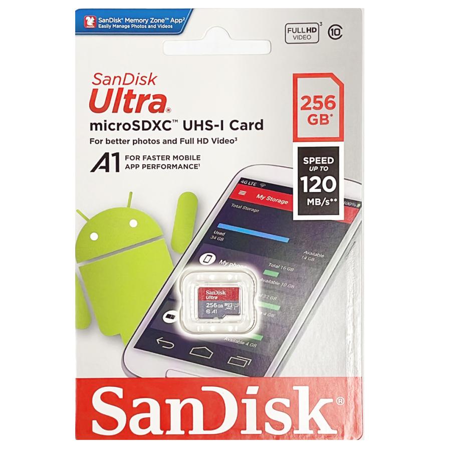 SanDisk（サンディスク） microsdカード 256GB SanDisk 120MB/秒