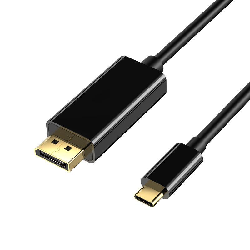USB Type C DisplayPortケーブル 1.8m ブラック 4k＠60Hz対応 タイプC