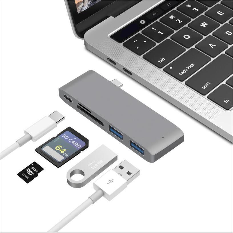 MacBook ハブ 4K HDMI USB-C PD給電 データ転送 2 USB 3.0 Macbook Pro 