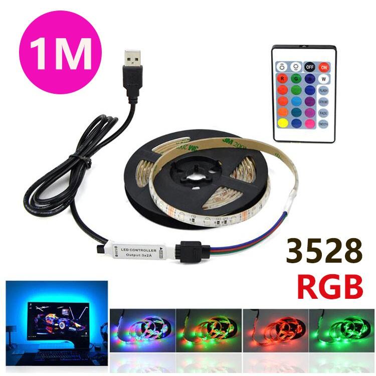 新作送料無料 LED テープライト USB対応 1m SMD3528 5V 間接照明 LEDテープ テレビの背景照明用LED 限定版 RGB 車用 棚下照明