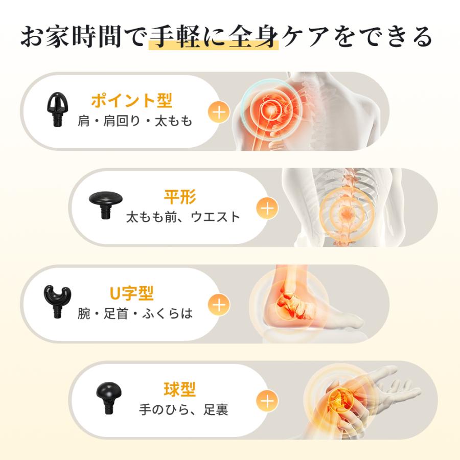 限定1000円OFF】 マッサージガン 軽量 筋膜リリースガン ハンディガン
