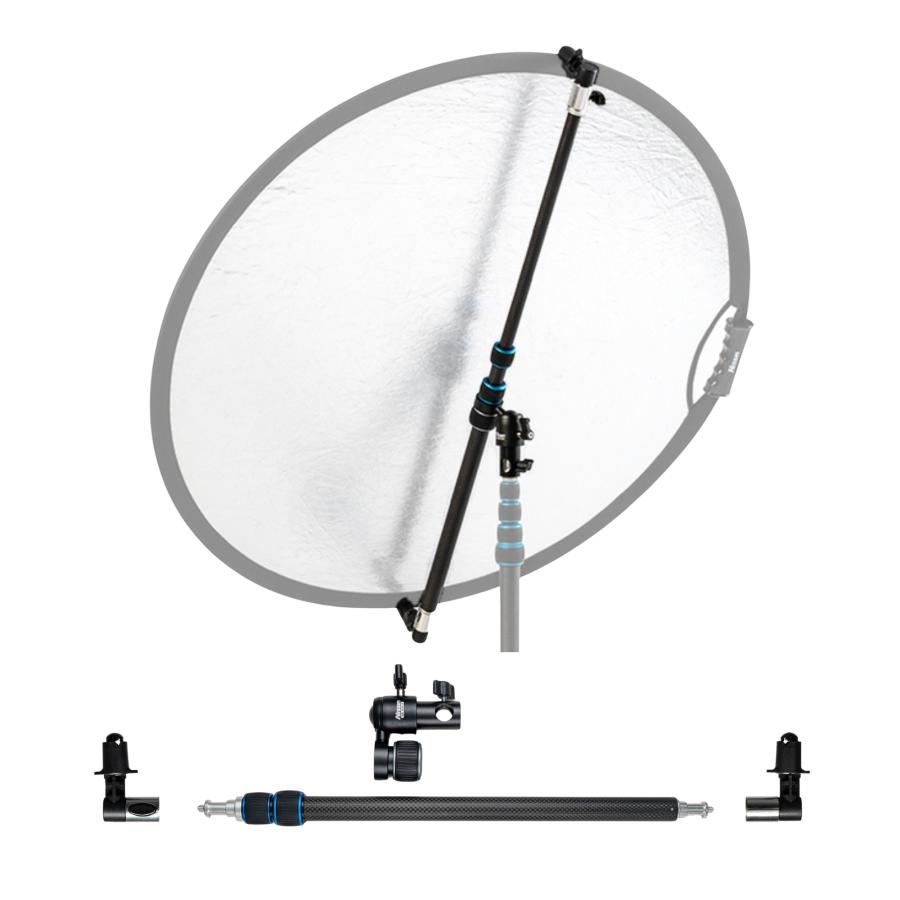 ニッシンデジタル スーパーレフホルダー RH-100C-R II カーボン製レフ板ホルダー 取り外し可能なクリップとダボ受け | ニッシン デジタル