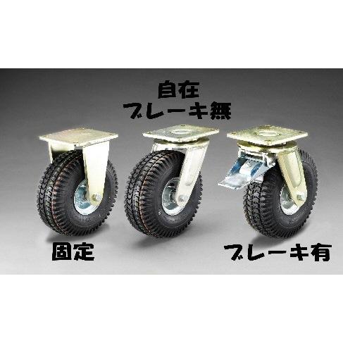 金具付キャスター（ブレーキ有 420X115mm[車輪径Ｘ幅])