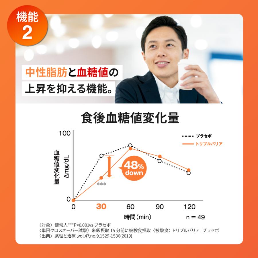 トリプルバリア 送料無料 サプリ 3箱 90本 甘さすっきり レモン