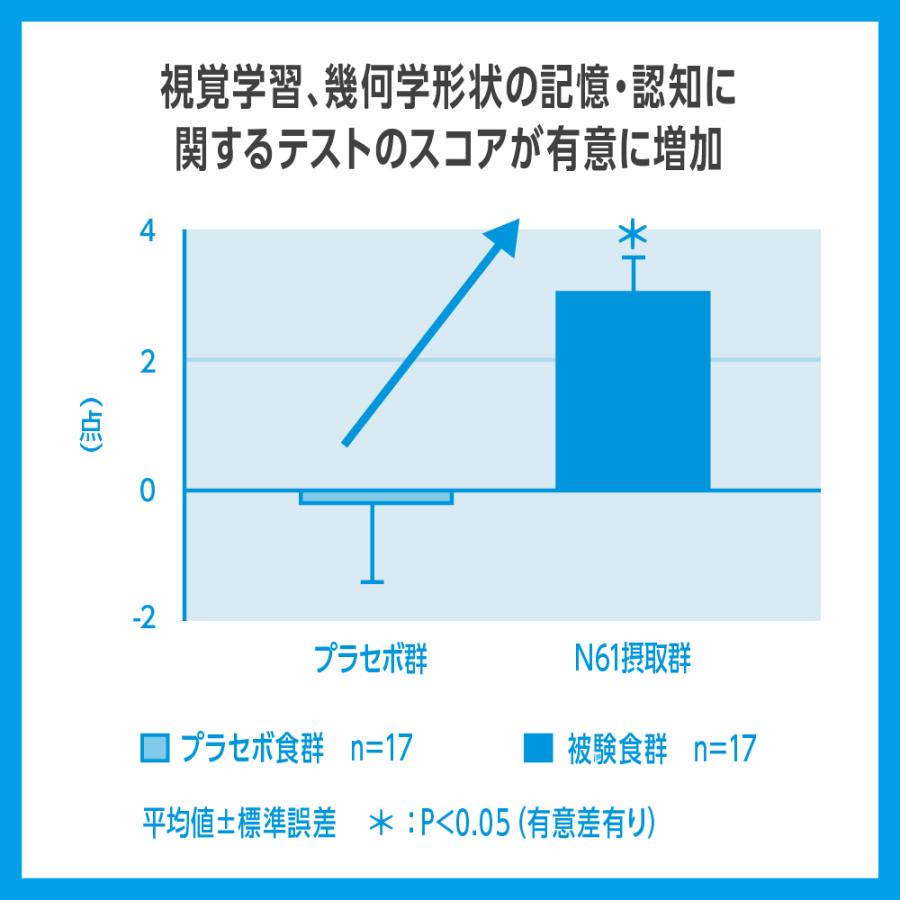 サプリ サプリメント ビフィズス菌 乳酸菌 機能性表示食品 N61タブレット 60粒入り×3袋セット 日清食品公式 記憶力 記憶力の維持をサポート_8