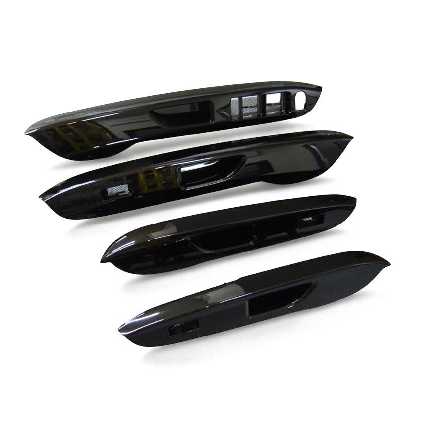 ドアアームレストパネル（ピアノブラック調）キャスト ムーヴ LA250