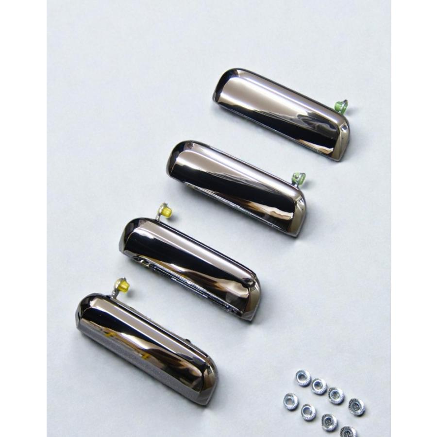 メッキアウターハンドル 1台分セット ドアアウターハンドル＋ボルト