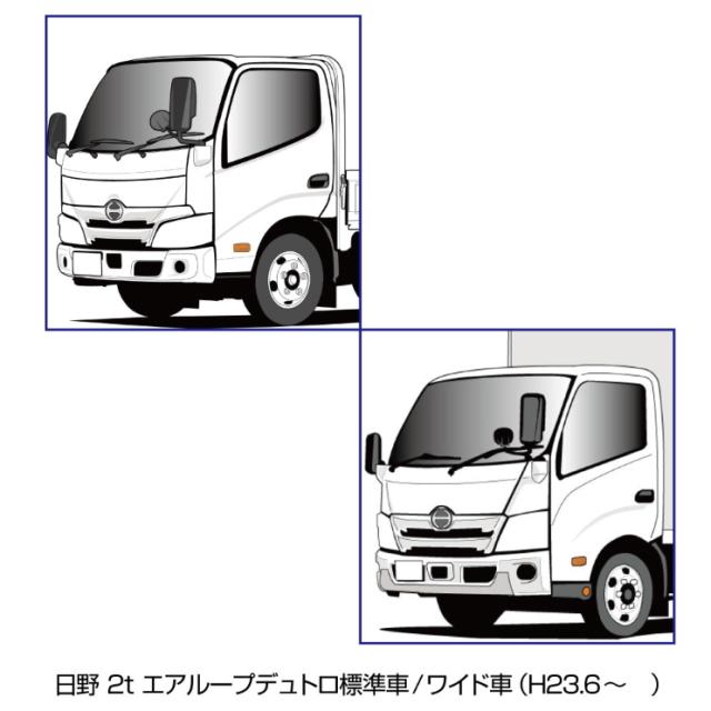 ワイパーアーム＆ブレードセット エアロタイプ 日野エアループ