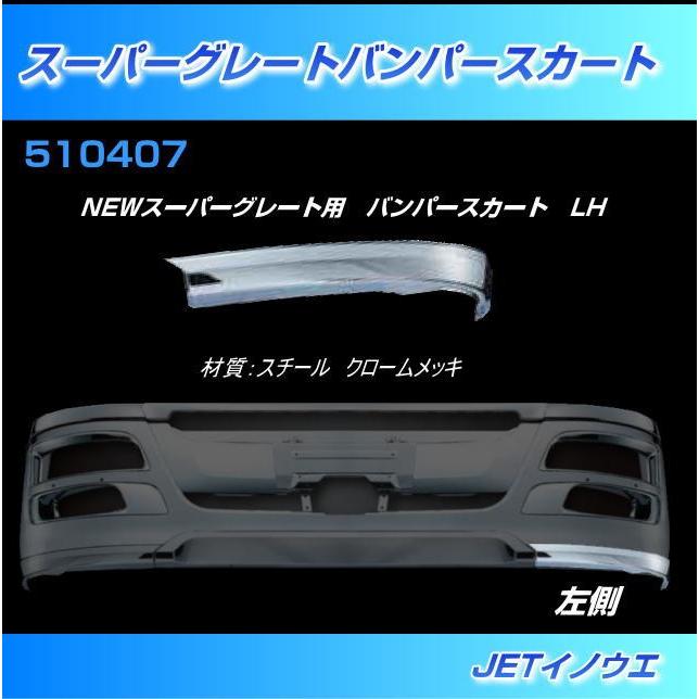 07スーパーグレートバンパースカート 三菱ふそう 07スーパーグレート 3分割 メッキ リップスカート セット