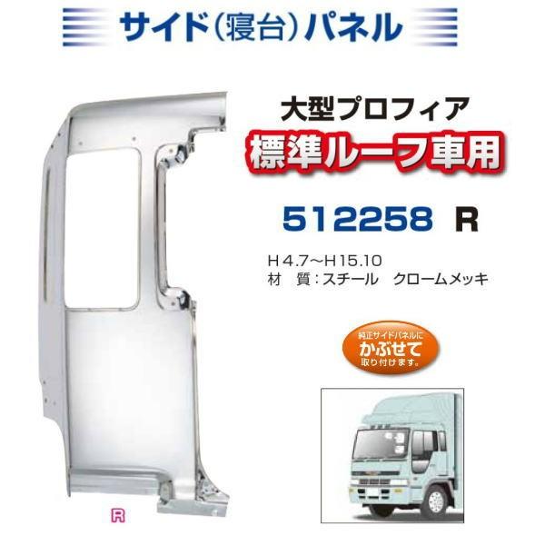 寝台メッキパネル プロフィア 標準ルーフ 右側 安心のJETイノウエ製