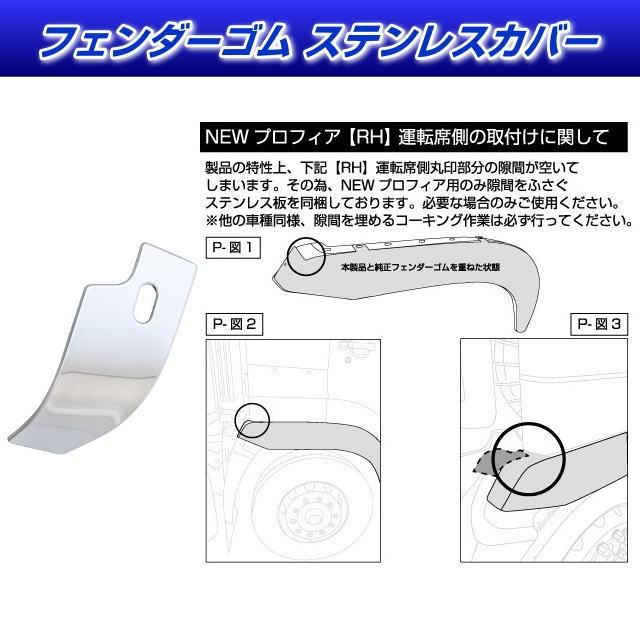 フェンダーゴム ステンレスカバー NEWプロフィア用 安心のJETイノウエ