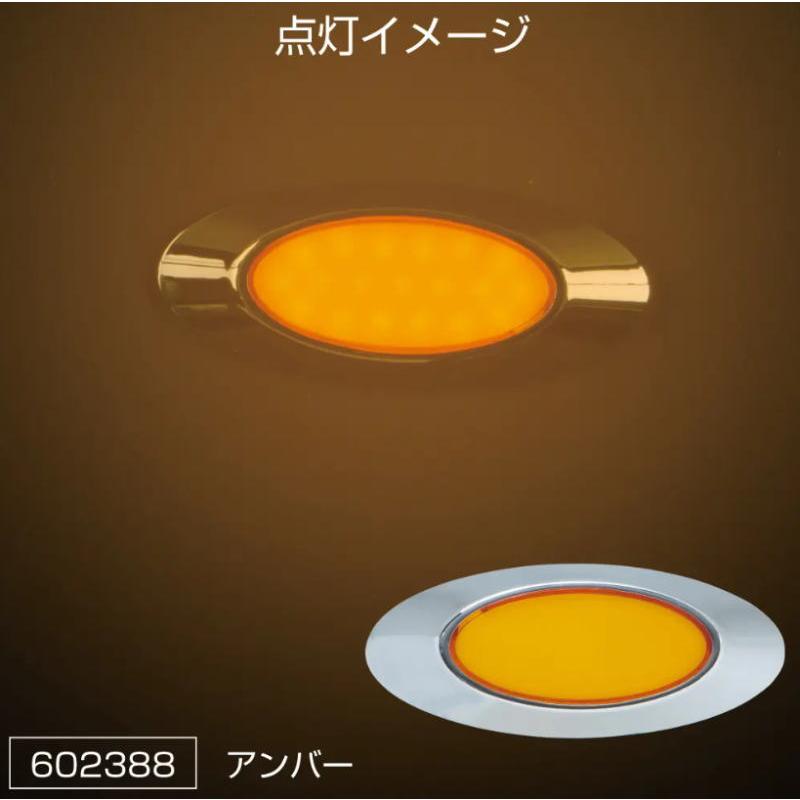 LEDフラットマーカー ユーロスタイルWIDE 12V/24V車共用 全7色