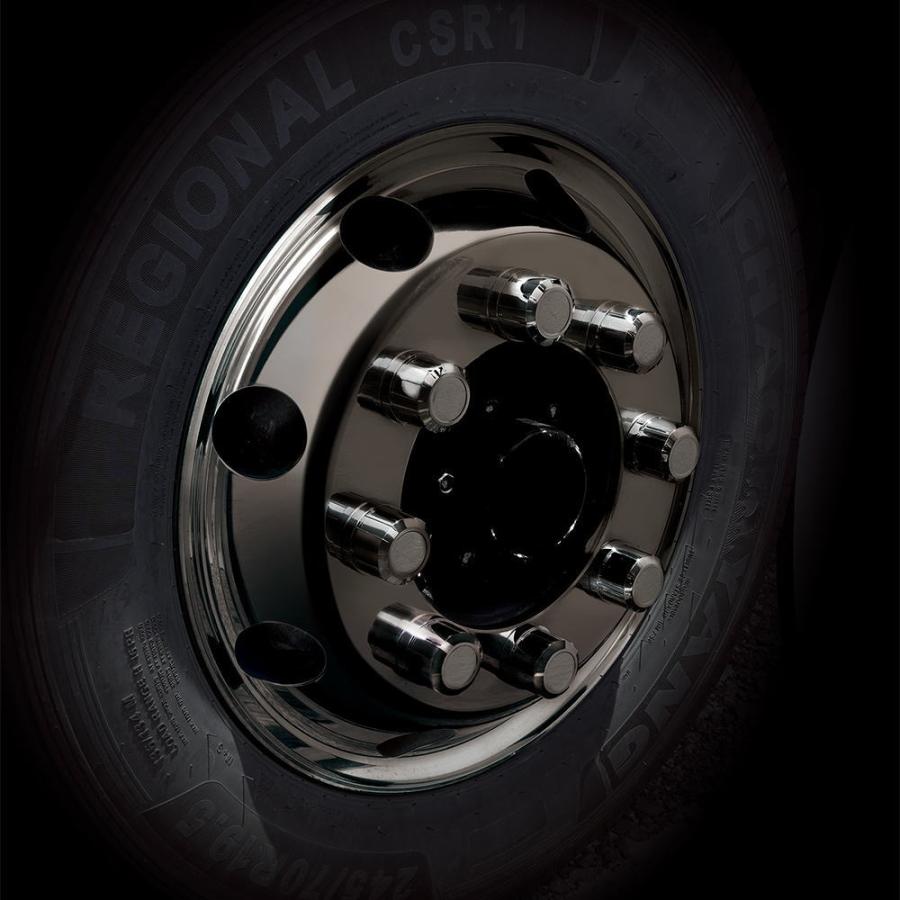 CV-268 槌屋ヤック ブラックシャインデコキャップ フロント用 樹脂製