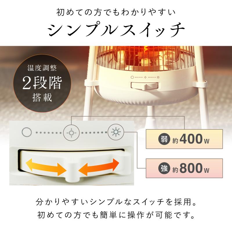 NIPLIFE 【1年保証付き】3秒速暖！足元ヒーター 電気ヒーターNUKUREA