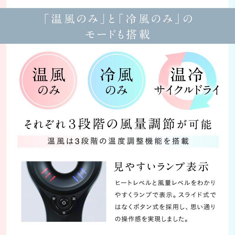 NIPLUX 【1年保証付き】ヘアドライヤー 速乾 大風量 温冷自動切替