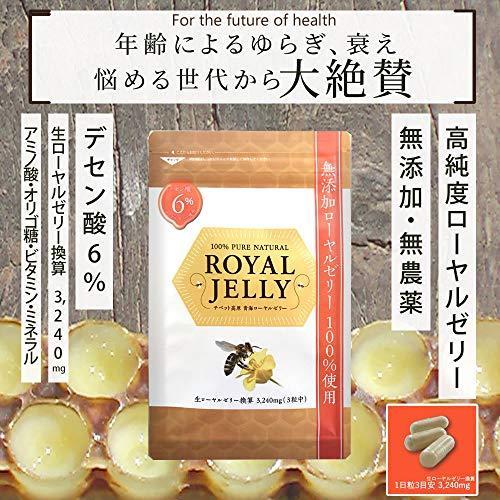 無添加 ローヤルゼリー デセン酸 6%規格 生ローヤルゼリー 換算3,240mg チベット高原産指定 1袋|nissy-netshop|02