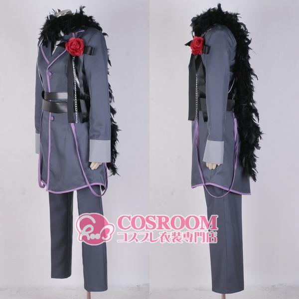 VOCALOID2 神威がくぽ IMITATION BLACK コスプレ衣装 cosplay仮装 ウィッグ追加可能 イベント クリスマス ハロウィン ステージ 文化祭 学園祭の画像