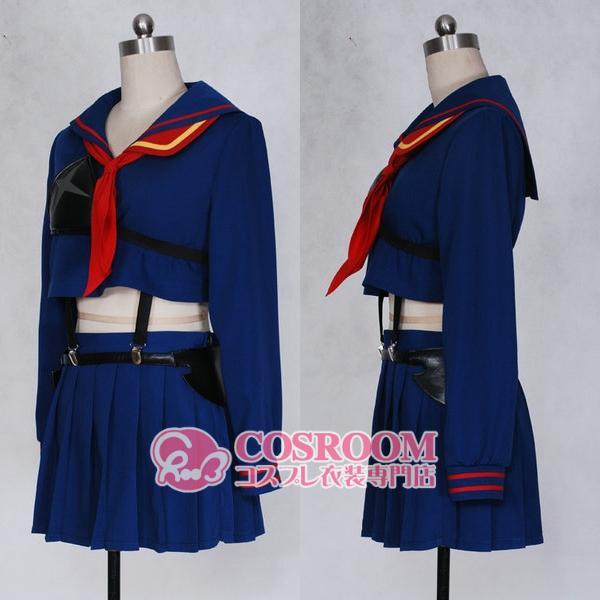 キルラキル 纏流子 コスプレ衣装 cosplay仮装 ウィッグ追加可能 イベント クリスマス ハロウィン ステージ 文化祭 学園祭の画像