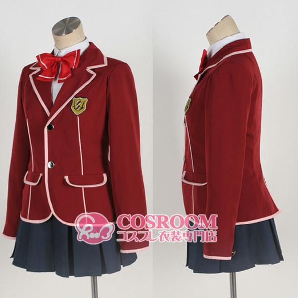 ギルティクラウン 天王洲第一高校 女子制服 コスプレ衣装 cosplay仮装 ウィッグ追加可能 イベント クリスマス ハロウィン ステージ 文化祭 学園祭の画像