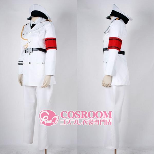 咎狗の血 シキ 白軍服 コスプレ御召しもの cosplay仮面舞踏会 ウィッグ加えること能力のある 出来事 クリスマス ハロウィン 公演 文物祭 翰林院祭