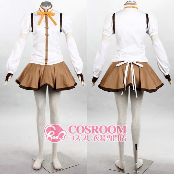 魔法少女まどか☆マギカ 巴 マミ コスプレ衣装 cosplay仮装 ウィッグ追加可能 イベント クリスマス ハロウィン ステージ 文化祭 学園祭の画像