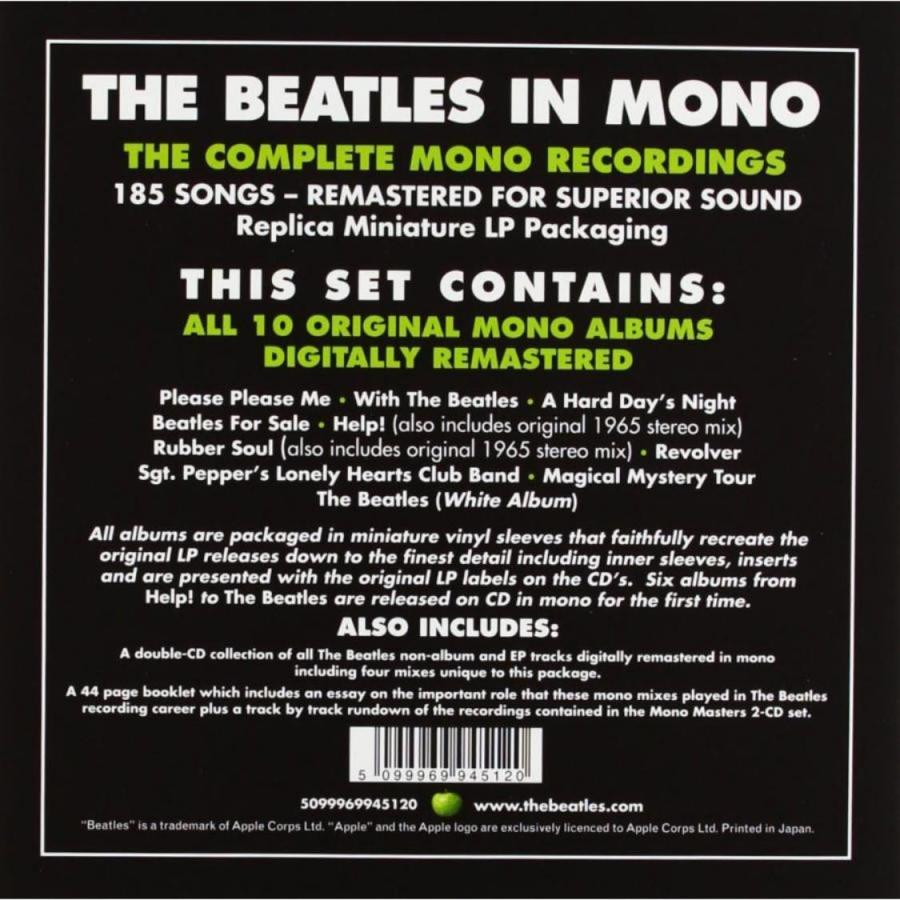 THE BEATLES / IN MONO CD 13枚組 [輸入盤] : Nitens - 通販 - Yahoo