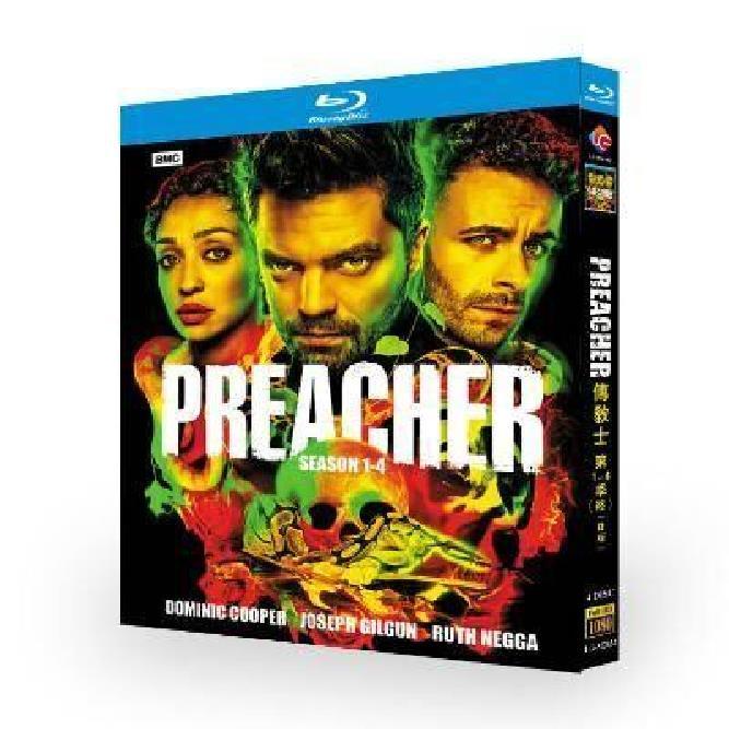 (未使用･未開封品)　PREACHER プリーチャー シーズン1 ブルーレイ コンプリート BOX （初回生産限定） [Blu-ray] 0pbj0lf PREACHER / プリーチャー シーズン1+2+3+4 完全版 Blu-ray BOX 日本語